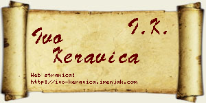 Ivo Keravica vizit kartica
